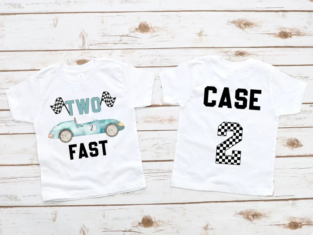 two fast birthday personalized t shirt