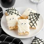 mummy and spider web Rice Krispie Treats