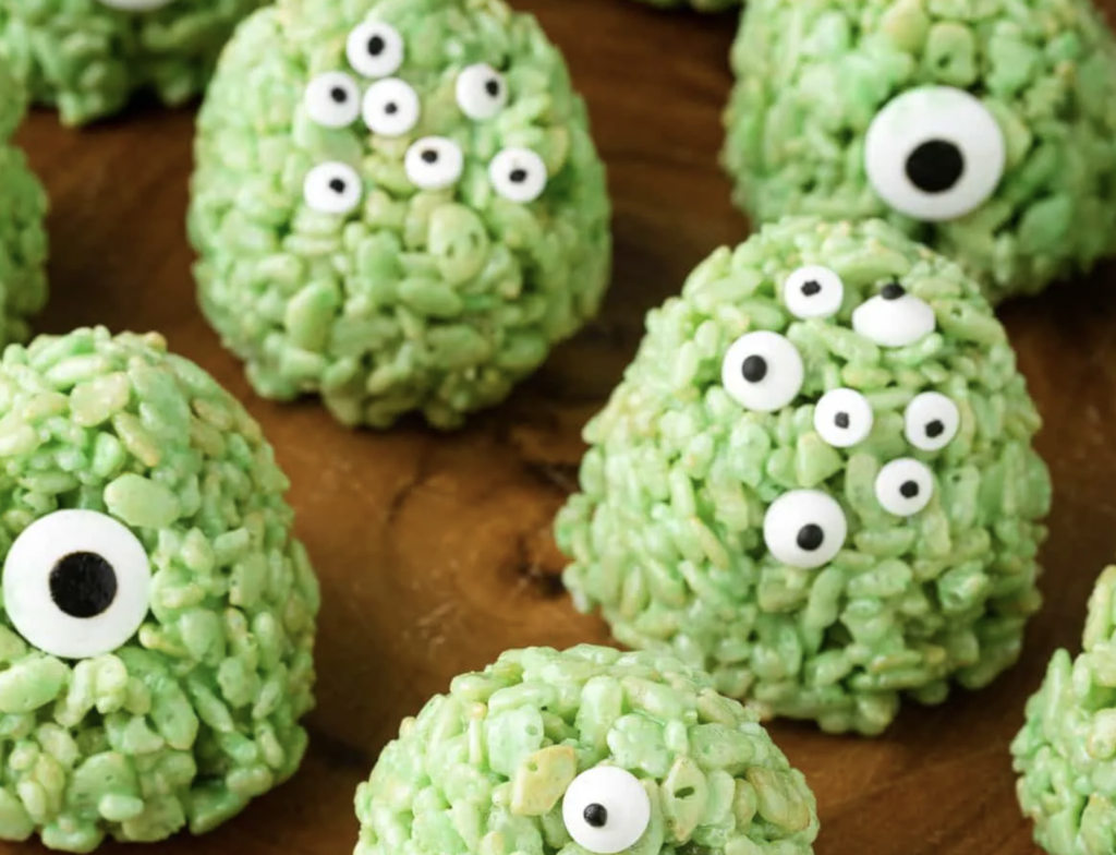 green monster Rice Krispy treats