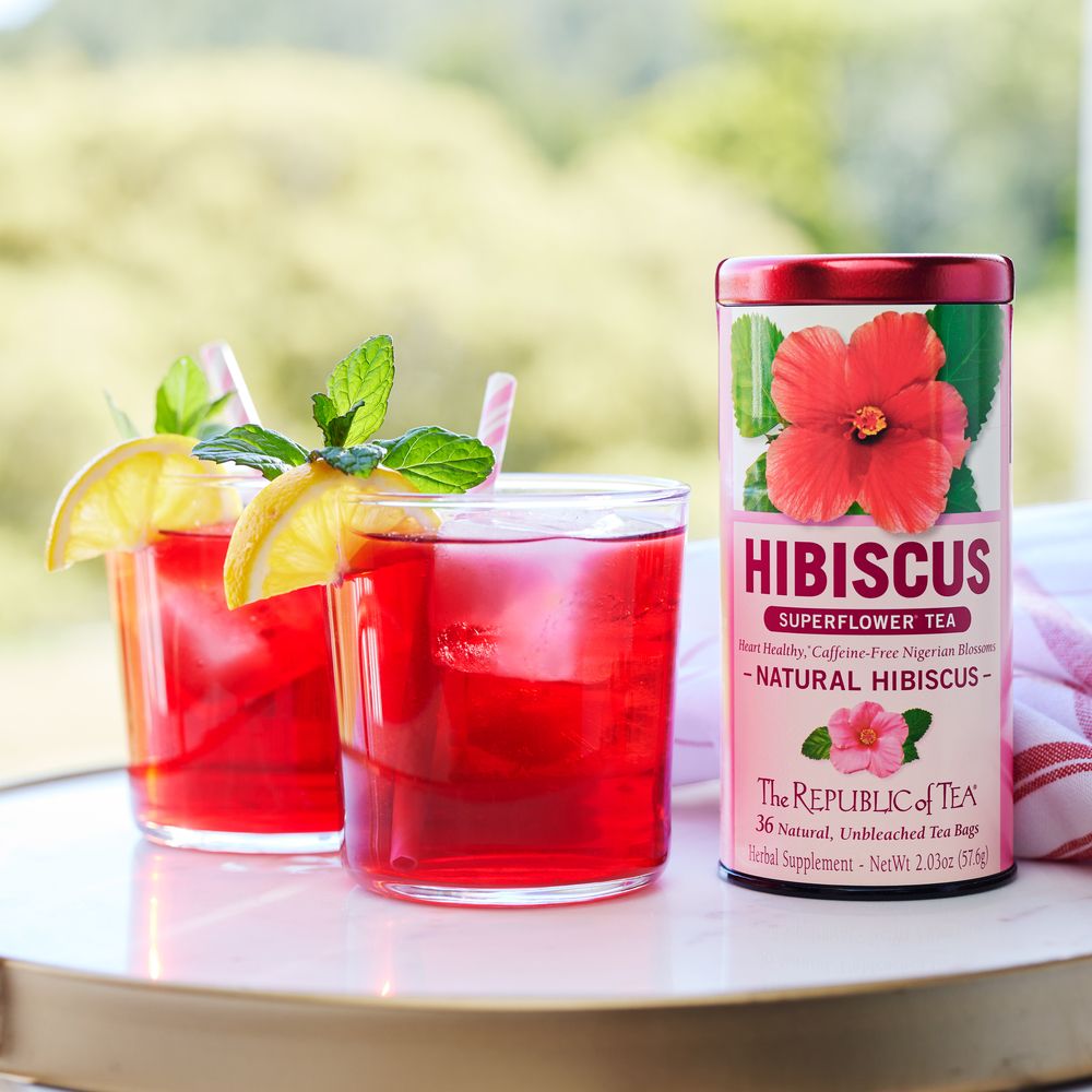 red hibiscus tea from republic of tea