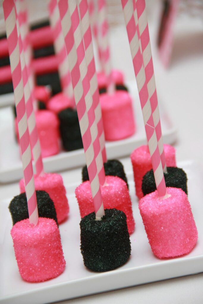 blackpink dipped marshmallows for birthday party