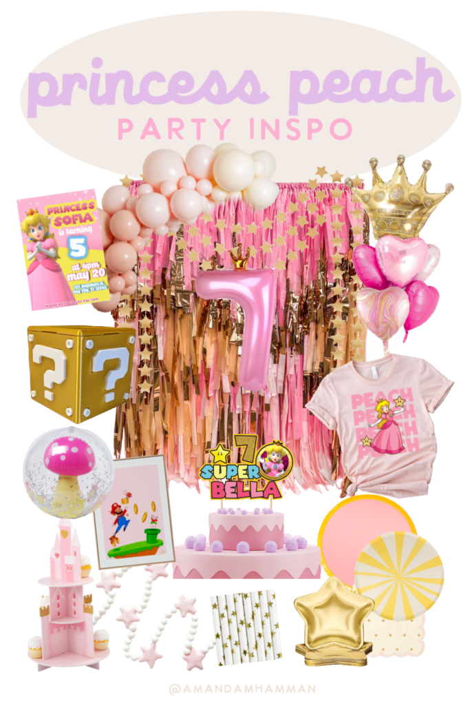 princess peach party inspo