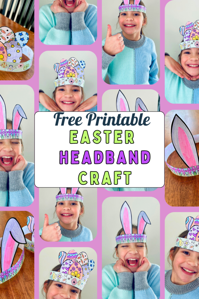 free printable easter headband craft