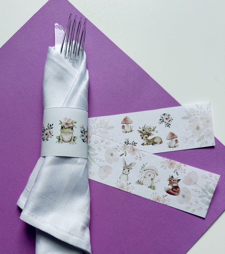 free printable fairy napkin rings