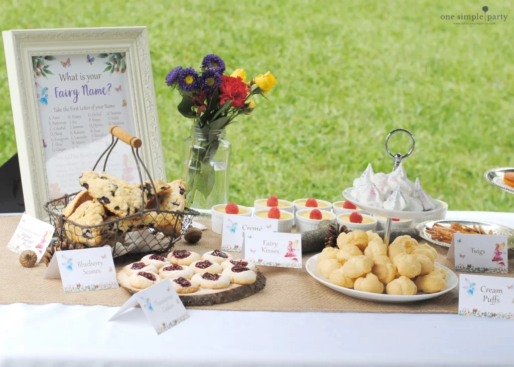 fairy name food table