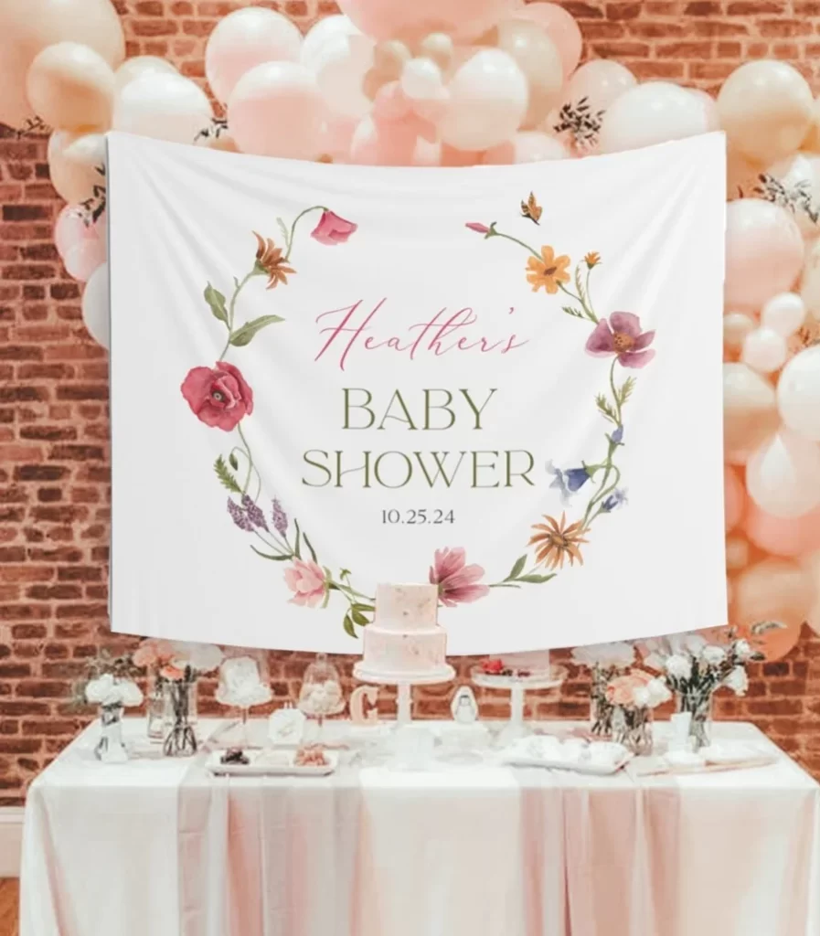 baby in bloom shower theme