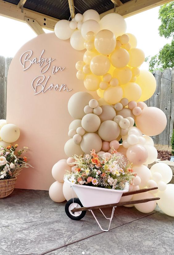 baby in bloom shower theme