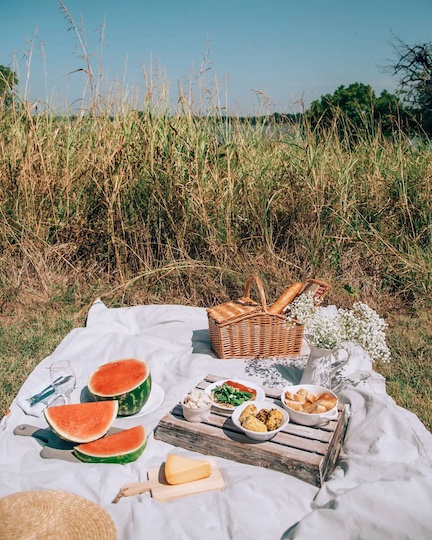 spring picnic aesthetic