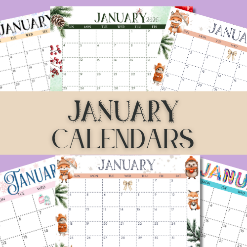 JANUARY CALENDARS